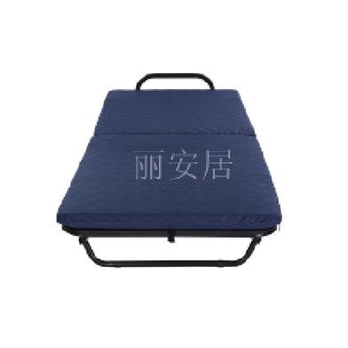 LA-J10 常规二折床 水蜜桃蓝色 黑架